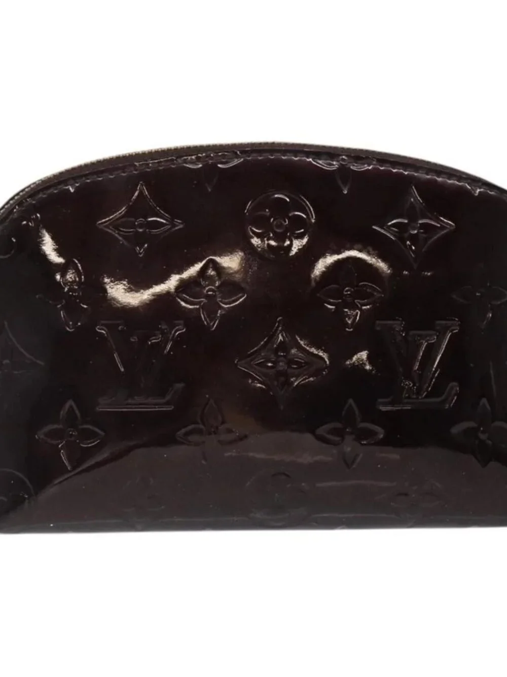 LOUIS VUITTON Monogram Vernis Pochette Cosmetic PM Amarante M91495 Auth 123448 - Picture 3 of 16